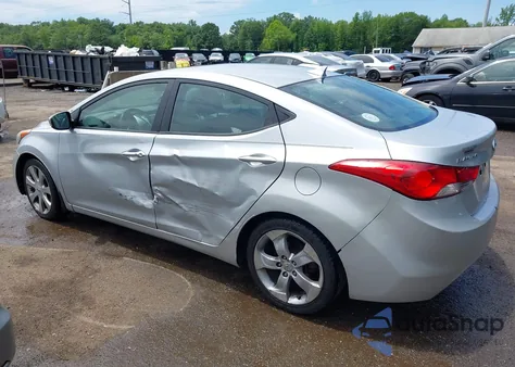 2012 Hyundai Elantra Limited z USA, uszkodzony, nr VIN 5NPDH4AE9CH083074